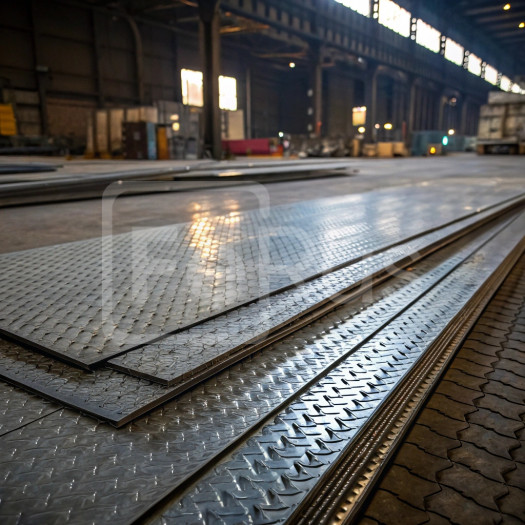 Лист алюминиевый рифленый квинтет 1,5х1200 мм АМц ТУ 1-801-20-2008